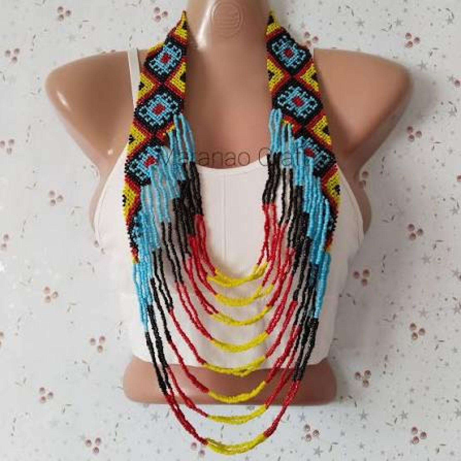 Kelabit Neklace with Traditional Beads (Lady) (Large)